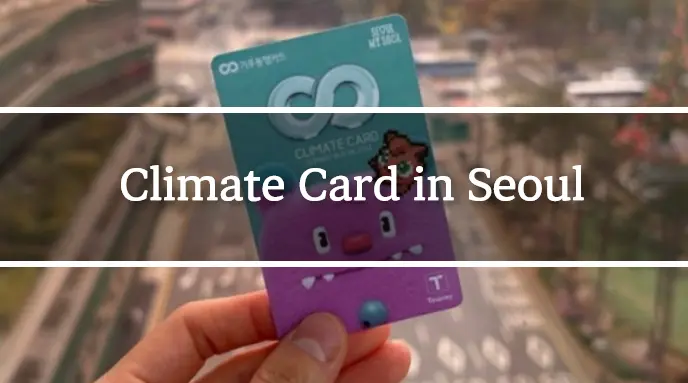 Climate Card in Seoul - What Foreign Visitors Actually Need to Know About the Short-Term Passes