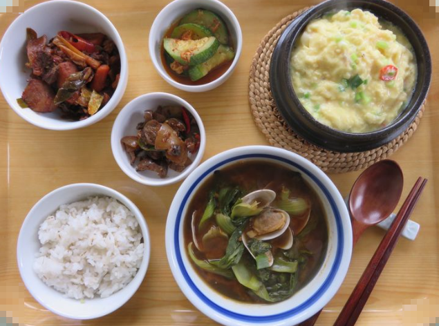 What a Typical Korean Breakfast Table Looks Like